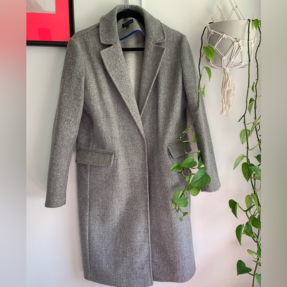 🩶💅 Grey Top Shop Winter Coat 🧥 ❄️ BIN 1 - Picture 1 of 6